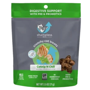 Shameless Pets Crunchy Catnip N Chill Cat Treats, 2.5oz 3 Shameless Pets Crunchy Catnip N Chill Cat Treats, 2.5oz