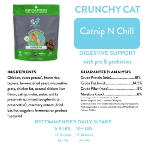 Shameless Pets Crunchy Catnip N Chill Cat Treats, 2.5oz 6 Shameless Pets Crunchy Catnip N Chill Cat Treats, 2.5oz - Image 4