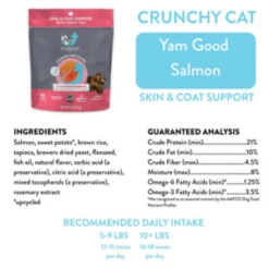 Shameless Pets Crunchy Yam Good Salmon Cat Treats, 2.5oz -Mutts And Co-us ShamelessPetsCrunchyYamGoodSalmonCatTreats 2.5oz 2