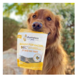 Shameless Pets Soft-Baked Bananas For Bacon Biscuits For Dogs, 6oz -Mutts And Co-us ShamelessPetsSoft BakedBananasforBaconBiscuitsforDogs 6oz 1