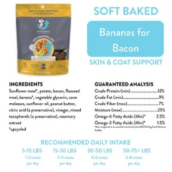 Shameless Pets Soft-Baked Bananas For Bacon Biscuits For Dogs, 6oz -Mutts And Co-us ShamelessPetsSoft BakedBananasforBaconBiscuitsforDogs 6oz 4