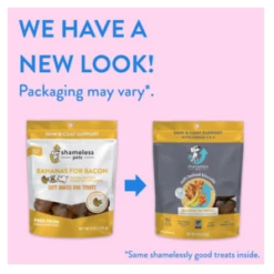 Shameless Pets Soft-Baked Bananas For Bacon Biscuits For Dogs, 6oz -Mutts And Co-us ShamelessPetsSoft BakedBananasforBaconBiscuitsforDogs 6oz 5