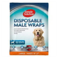 Simple Solution Disposable Male Wrap 12 Ct 9 Simple Solution Disposable Male Wrap 12 Ct -Mutts And Co-us SimpleSolutionDisposableMaleWrap12ctLG