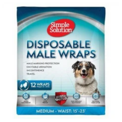 Simple Solution Disposable Male Wrap 12 Ct 8 Simple Solution Disposable Male Wrap 12 Ct -Mutts And Co-us SimpleSolutionDisposableMaleWrap12ctMD