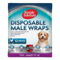 Simple Solution Disposable Male Wrap 12 Ct 7 Simple Solution Disposable Male Wrap 12 Ct -Mutts And Co-us SimpleSolutionDisposableMaleWrap12ctXS