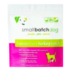 Small Batch Freeze Dried Turkey Sliders Dog Food