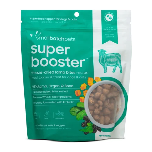 Smallbatch Pets Super Booster Lamb Bites Grain-Free Adult Freeze-Dried Dog & Cat Treats 3 Smallbatch Pets Super Booster Lamb Bites Grain-Free Adult Freeze-Dried Dog & Cat Treats