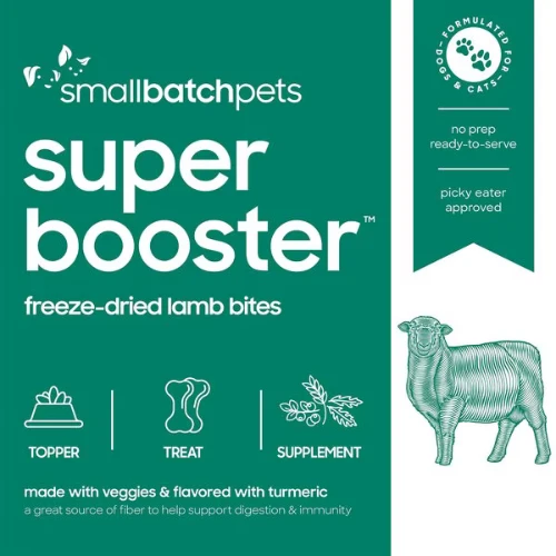 Smallbatch Pets Super Booster Lamb Bites Grain-Free Adult Freeze-Dried Dog & Cat Treats 5 Smallbatch Pets Super Booster Lamb Bites Grain-Free Adult Freeze-Dried Dog & Cat Treats - Image 3