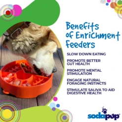 SodaPup Enriching Slow Feeder Great Outdoors Ebowl For Dogs Green -Mutts And Co-us SodaPupEnrichingSlowFeederGreatOutdoorsDesignBowlforDogsGreen 2
