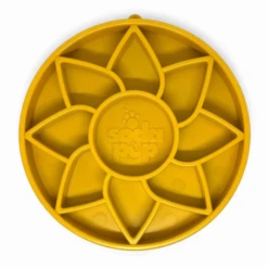 SodaPup Enriching Slow Feeder Sunflower Ebowl For Dogs Yellow