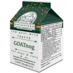 Solutions Pet Products GoatNog Raw Frozen Goat Milk For Dogs And Cats