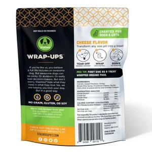 Stashios Wrap-Ups Cheese Flavor Grain-Free Dog & Cat Treats 4 Stashios Wrap-Ups Cheese Flavor Grain-Free Dog & Cat Treats - Image 2