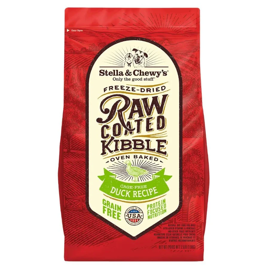 Stella & Chewy's Cage-Free Duck Recipe Raw Coated Kibble Dry Dog Food 3 Stella & Chewy's Cage-Free Duck Recipe Raw Coated Kibble Dry Dog Food
