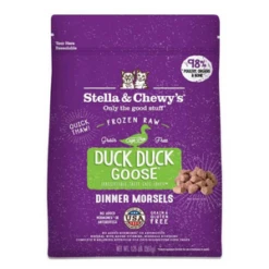 Stella & Chewy's Duck Duck Goose Frozen Raw Dinner Morsels Cat Food 1.25 Lb