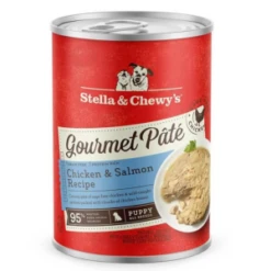 Stella & Chewy's Gourmet Pate Puppy Chicken & Salmon Dog Food 12.5 Oz