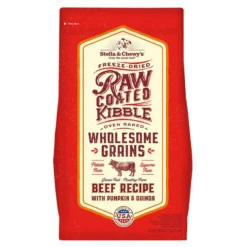 Stella & Chewy's Wholesome Grain Beef Recipe Raw Coated Baked Kibble Dog Food