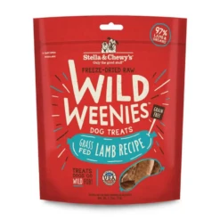 Stella & Chewy's Wild Weenies Grass-Fed Lamb Recipe Freeze-Dried Dog Treats 3.25 Oz