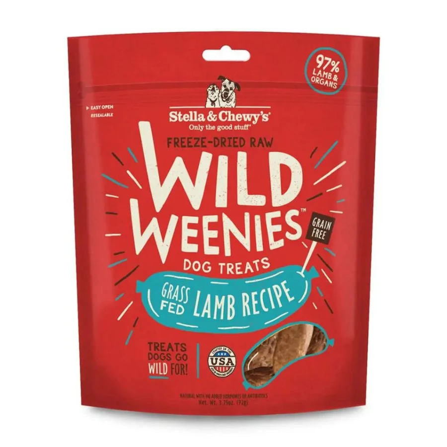 Stella & Chewy's Wild Weenies Grass-Fed Lamb Recipe Freeze-Dried Dog Treats 3.25 Oz 3 Stella & Chewy's Wild Weenies Grass-Fed Lamb Recipe Freeze-Dried Dog Treats 3.25 Oz