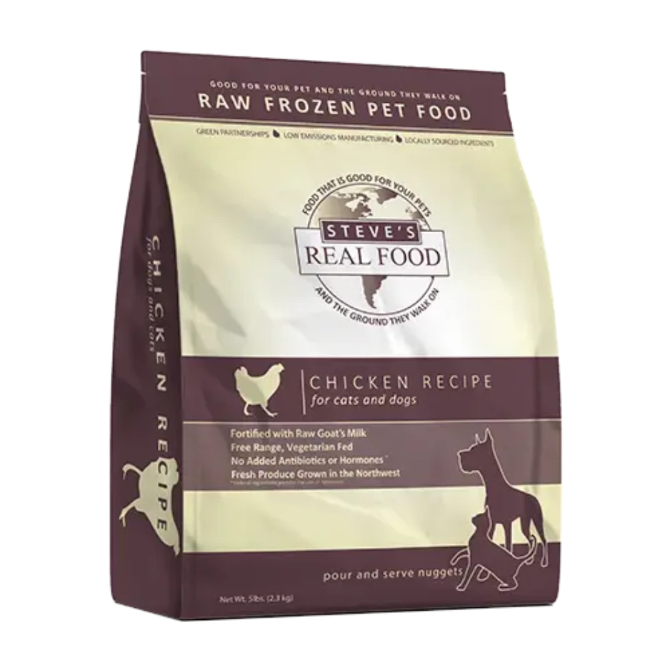 Steve's Real Food Frozen Raw Dog And Cat Food Chicken 3 Steve's Real Food Frozen Raw Dog And Cat Food Chicken