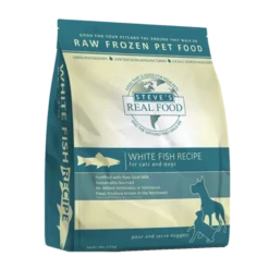 Steve's Real Food Frozen Raw Dog And Cat Food Whitefish