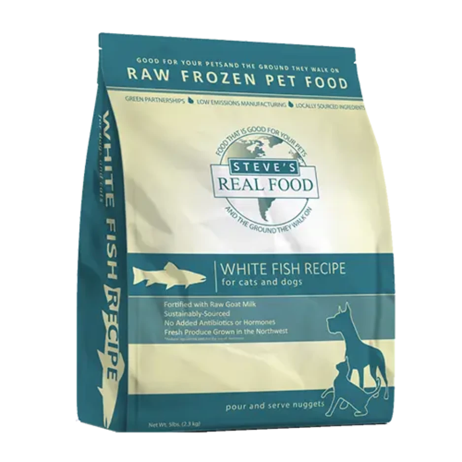 Steve's Real Food Frozen Raw Dog And Cat Food Whitefish 3 Steve's Real Food Frozen Raw Dog And Cat Food Whitefish