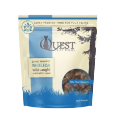 Steve's Real Food Frozen Raw Quest Nuggets Cat Food Whitefish, 2 Lbs