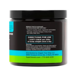 Super Snouts Joint Power Chews Supplement For Dogs & Cats 60 Count -Mutts And Co-us SuperSnoutsJointPowerChewsSupplementforDogs Cats60countSide 1