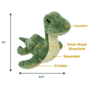 Tall Tails 13" Nessie Rope Inner Structure Crinkle Dog Toy 5 Tall Tails 13" Nessie Rope Inner Structure Crinkle Dog Toy - Image 3