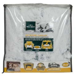 Tall Tails Anywhere Cuddler Dog & Cat Bed, Grey -Mutts And Co-us TallTailsAnywhereCuddlerDog CatBed Grey 3