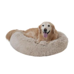 Tall Tails Cuddle Donut Pet Bed Khaki -Mutts And Co-us TallTailsCuddleDonutPetBedKhaki2