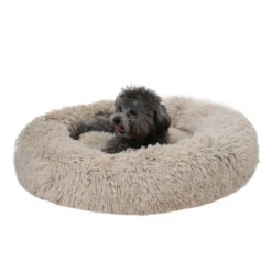 Tall Tails Cuddle Donut Pet Bed Khaki -Mutts And Co-us TallTailsCuddleDonutPetBedKhaki3