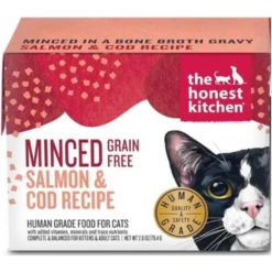 The Honest Kitchen Grain-Free Minced Salmon And Cod In Fish Broth Gravy 2.8 Oz