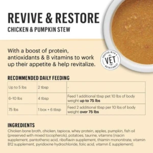 The Honest Kitchen Pour Overs Revive & Restore Chicken & Pumpkin Stew Wet Dog Food 5.5 Oz 5 The Honest Kitchen Pour Overs Revive & Restore Chicken & Pumpkin Stew Wet Dog Food 5.5 Oz - Image 3