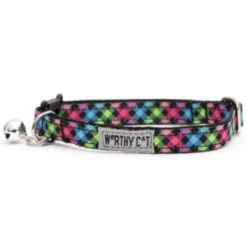 The Worthy Dog Carnival Check Cat Collar
