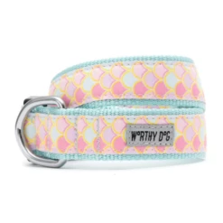 The Worthy Dog Pink Mermaid Dog Collar