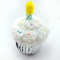 Thoozypet Birthday Cupcake Plush Dog Toy 7" -Mutts And Co-us ThoozypetBirthdayCupcakePlushDogToy7