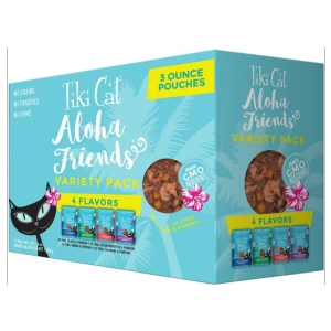 Tiki Cat Aloha Friends Cat Food Cans 3oz 12 Pk, Variety Pack 3 Tiki Cat Aloha Friends Cat Food Cans 3oz 12 Pk, Variety Pack