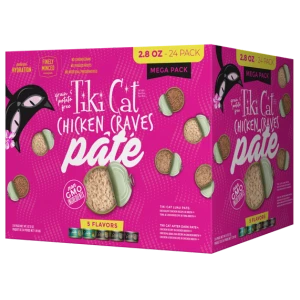 Tiki Cat Chicken Craves Cat Food Cans 2.8 Oz 24 Pk, Variety Pack 3 Tiki Cat Chicken Craves Cat Food Cans 2.8 Oz 24 Pk, Variety Pack