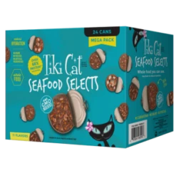 Tiki Cat Fish Faves Cat Food Cans 3 Oz 24 Pk, Variety Pack