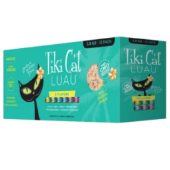 Tiki Cat Luau Emma Cat Food Cans 2.8 Oz 12 Count, Variety Pack