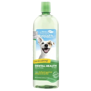 TropiClean Fresh Breath Water Additive For Dogs 33.8oz 3 TropiClean Fresh Breath Water Additive For Dogs 33.8oz