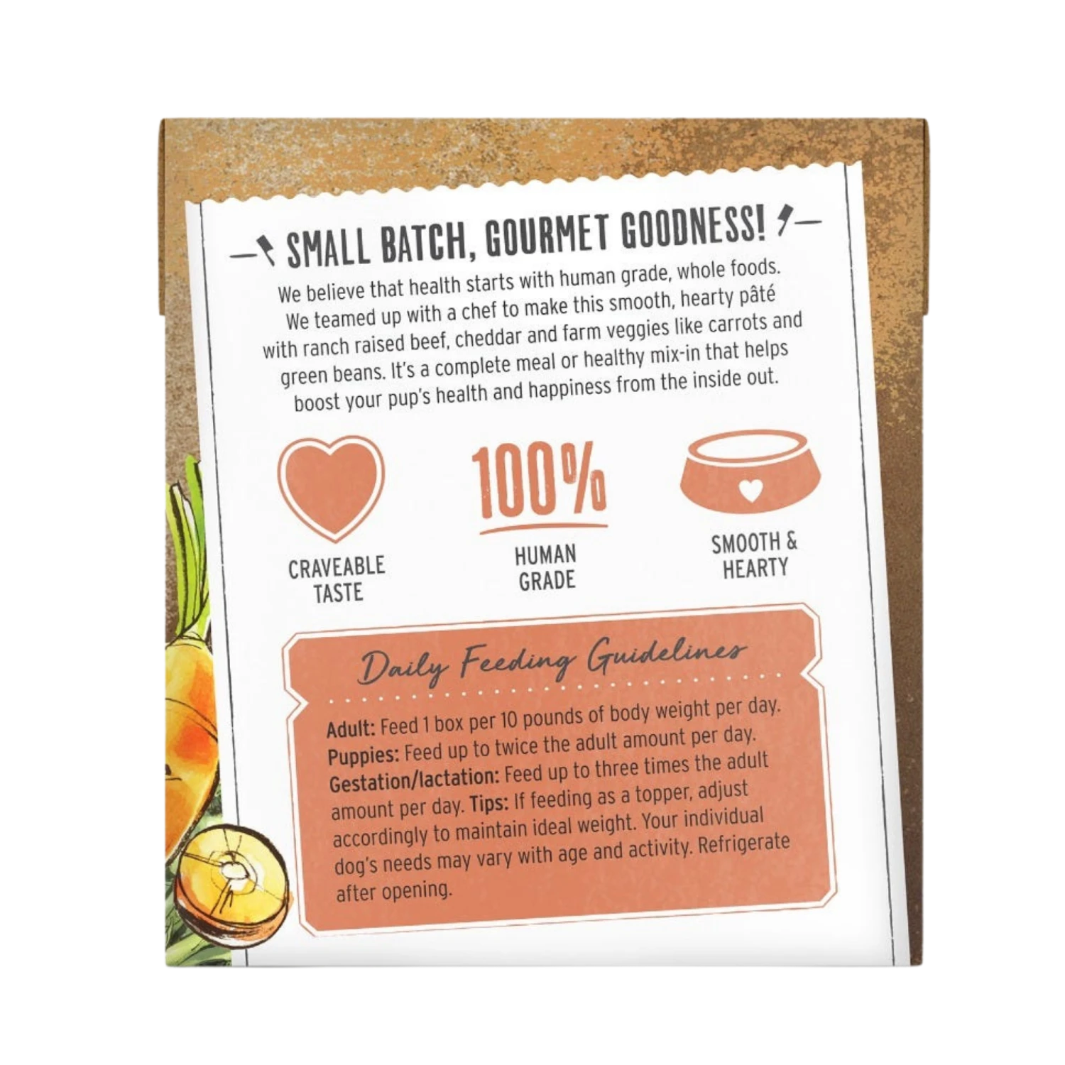 The Honest Kitchen Butcher Block Pate Beef, Cheddar & Farm Veggies Pate Wet Dog Food, 10.5-oz 4 The Honest Kitchen Butcher Block Pate Beef, Cheddar & Farm Veggies Pate Wet Dog Food, 10.5-oz - Image 2