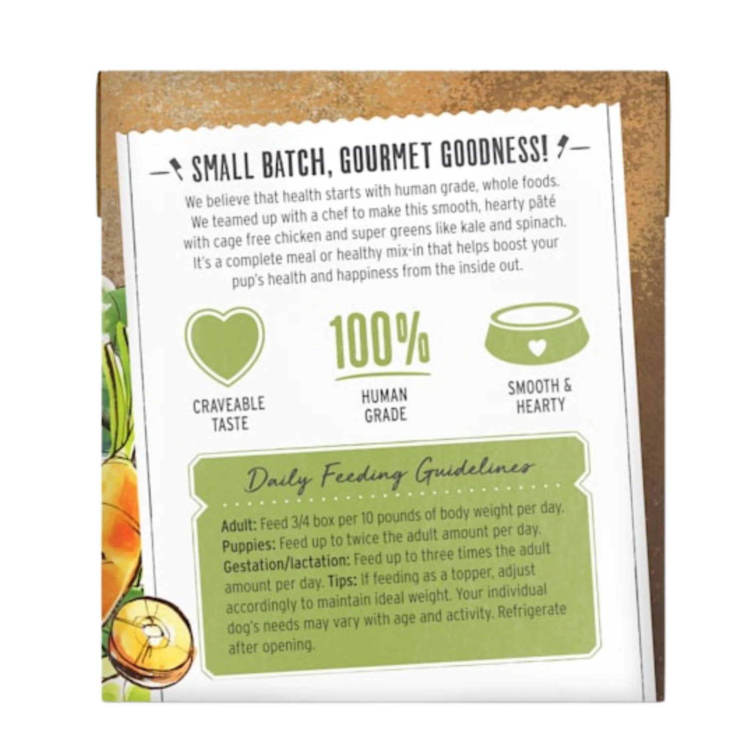 The Honest Kitchen Butcher Block Pate Chicken & Super Greens Pate Wet Dog Food, 10.5-oz 4 The Honest Kitchen Butcher Block Pate Chicken & Super Greens Pate Wet Dog Food, 10.5-oz - Image 2