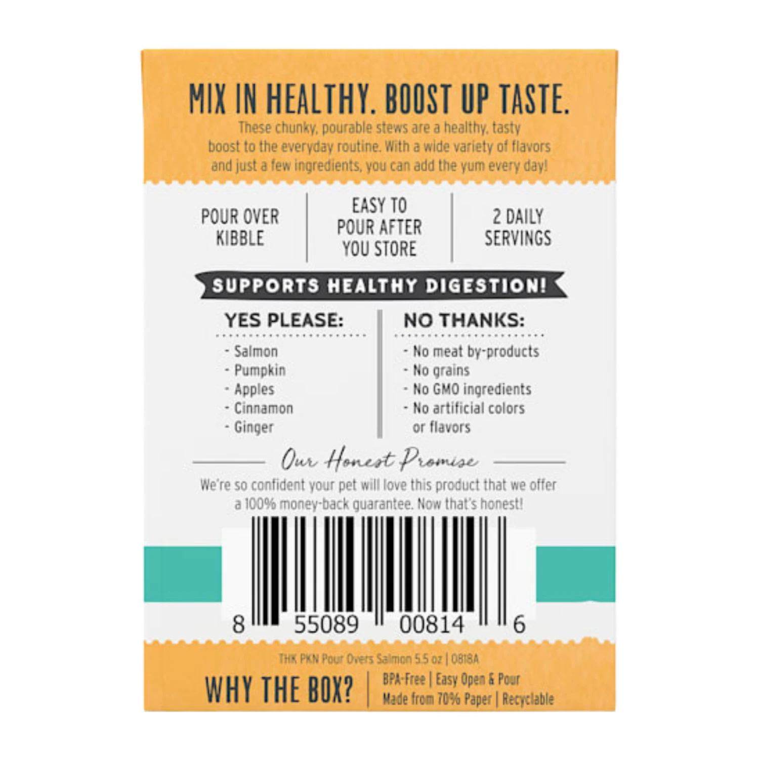 The Honest Kitchen Pumpkin Pour Overs Salmon & Pumpkin Stew 5.5 Oz 4 The Honest Kitchen Pumpkin Pour Overs Salmon & Pumpkin Stew 5.5 Oz - Image 2