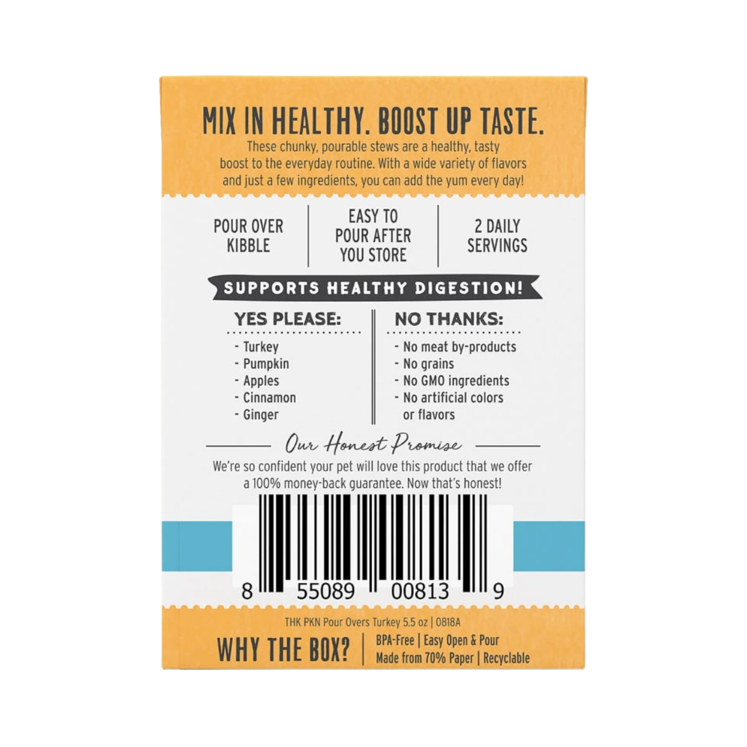The Honest Kitchen Pumpkin Pour Overs Turkey & Pumpkin Stew 5.5 Oz 4 The Honest Kitchen Pumpkin Pour Overs Turkey & Pumpkin Stew 5.5 Oz - Image 2