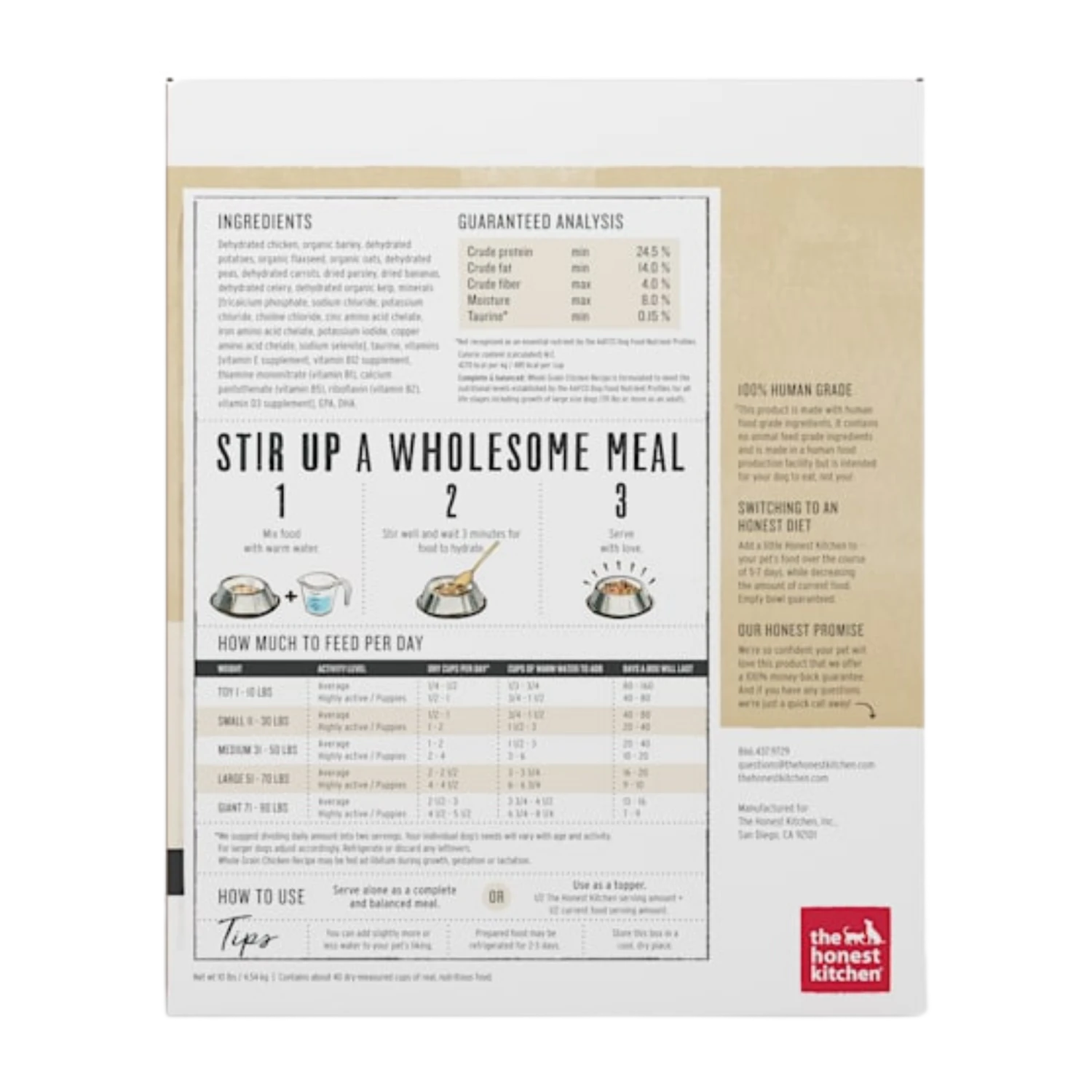 The Honest Kitchen Whole Grain Chicken Recipe Dehydrated Dog Food 4 The Honest Kitchen Whole Grain Chicken Recipe Dehydrated Dog Food - Image 2