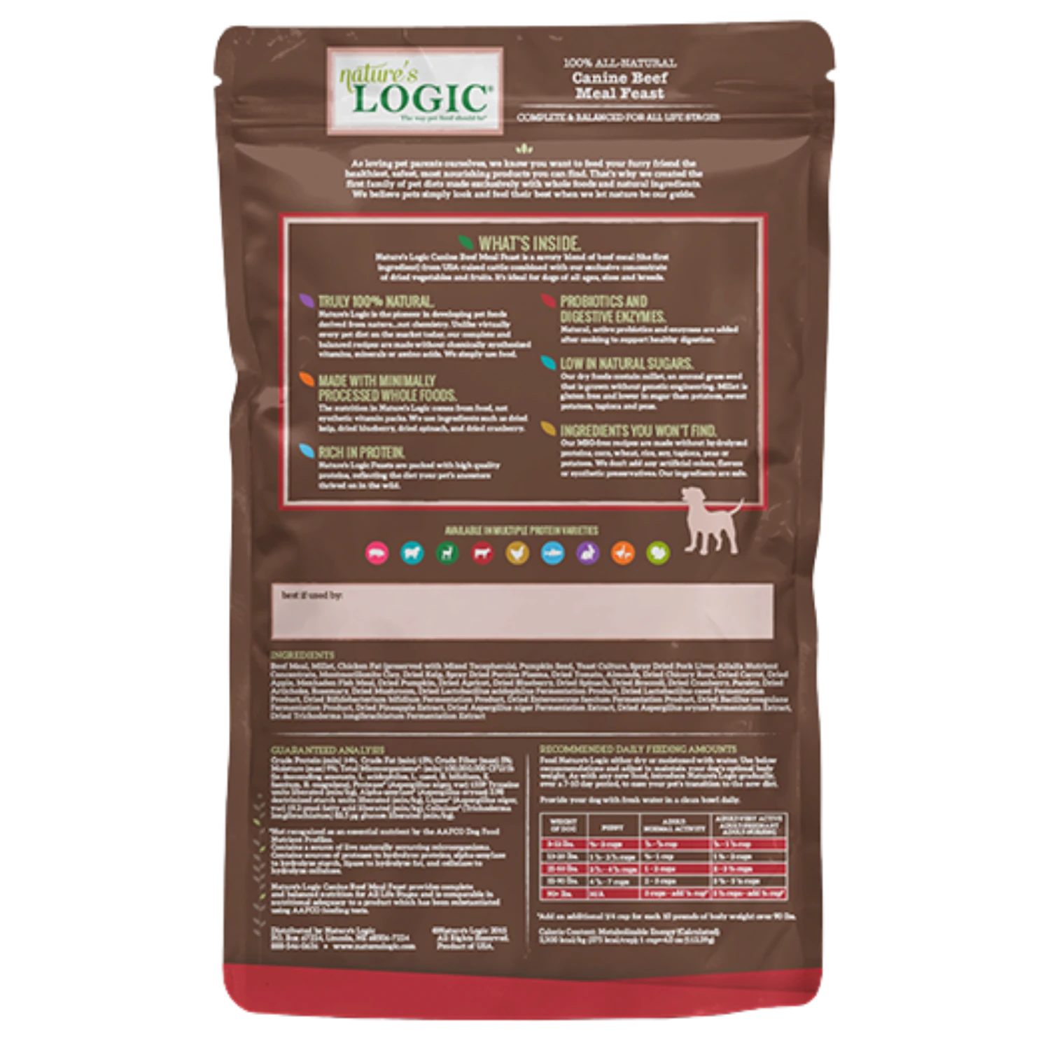 Nature's Logic Canine Beef Meal Feast Dry Dog Food 4.4 Lb 4 Nature's Logic Canine Beef Meal Feast Dry Dog Food 4.4 Lb - Image 2