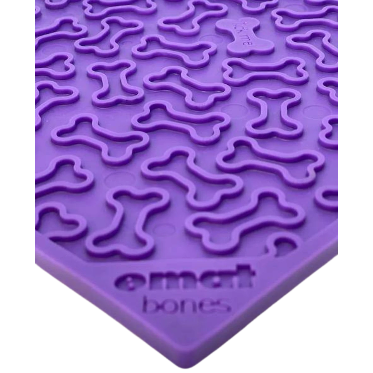 SodaPup Enriching Lick Mat Bones Large Purple 4 SodaPup Enriching Lick Mat Bones Large Purple - Image 2
