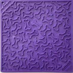 SodaPup Enriching Lick Mat Bones Large Purple