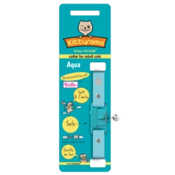 Kittyrama Vet & Cat Expert Approved Cat Collar Aqua